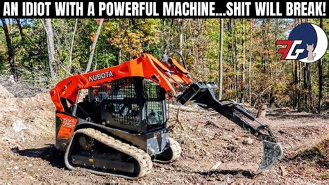 diggingup stump with a skid steer attachments fronthoe on utube|skid steer for stump removal.